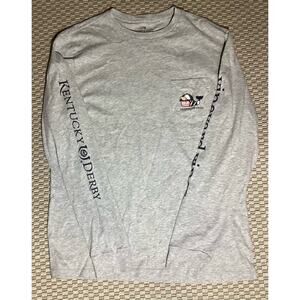 kentucky derby winning jockey whale long-sleeve pocket tee men Medium
